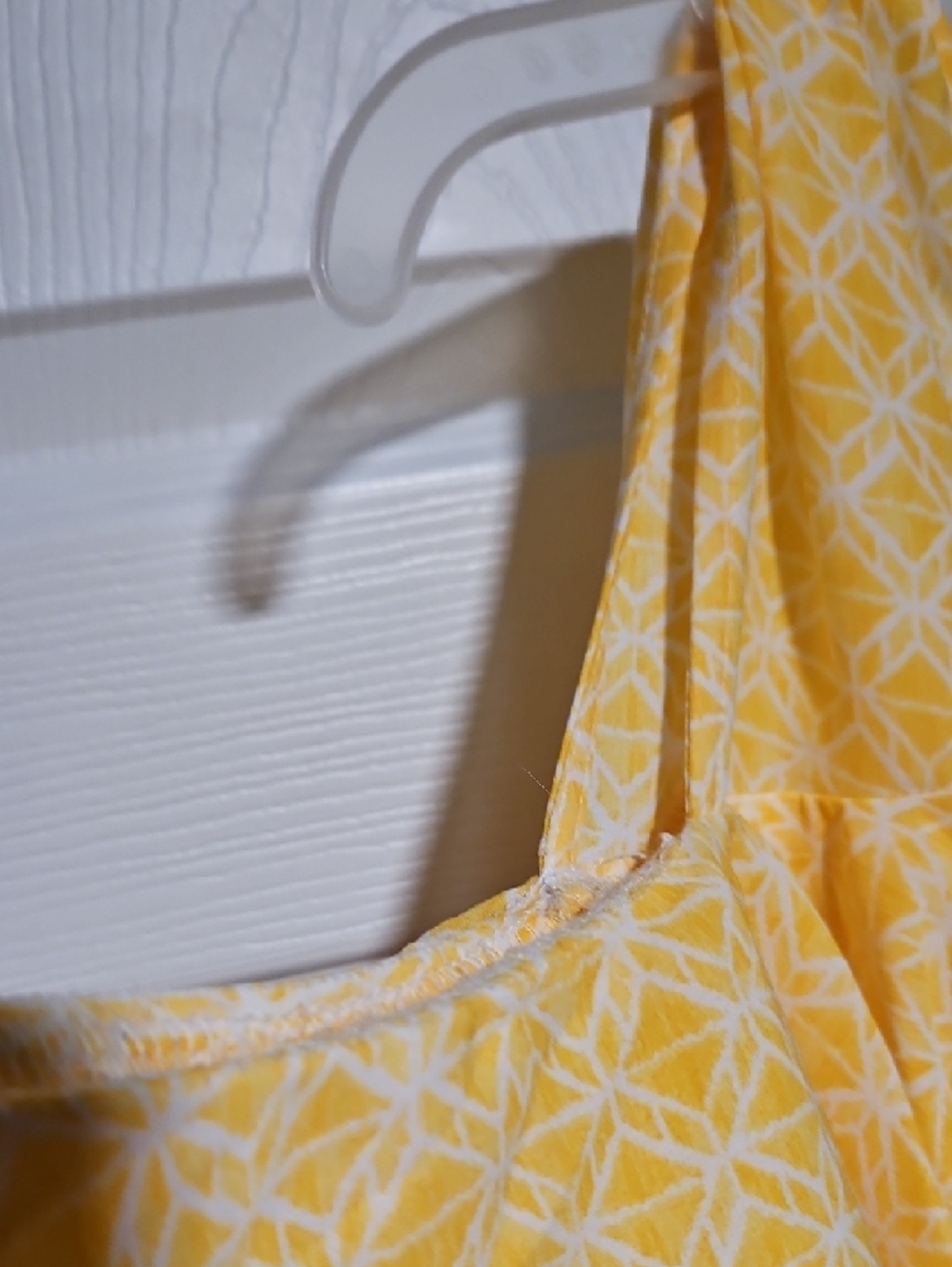 Catherines Yellow Cold-Shoulder Ruffle Blouse - Picture 3 of 6